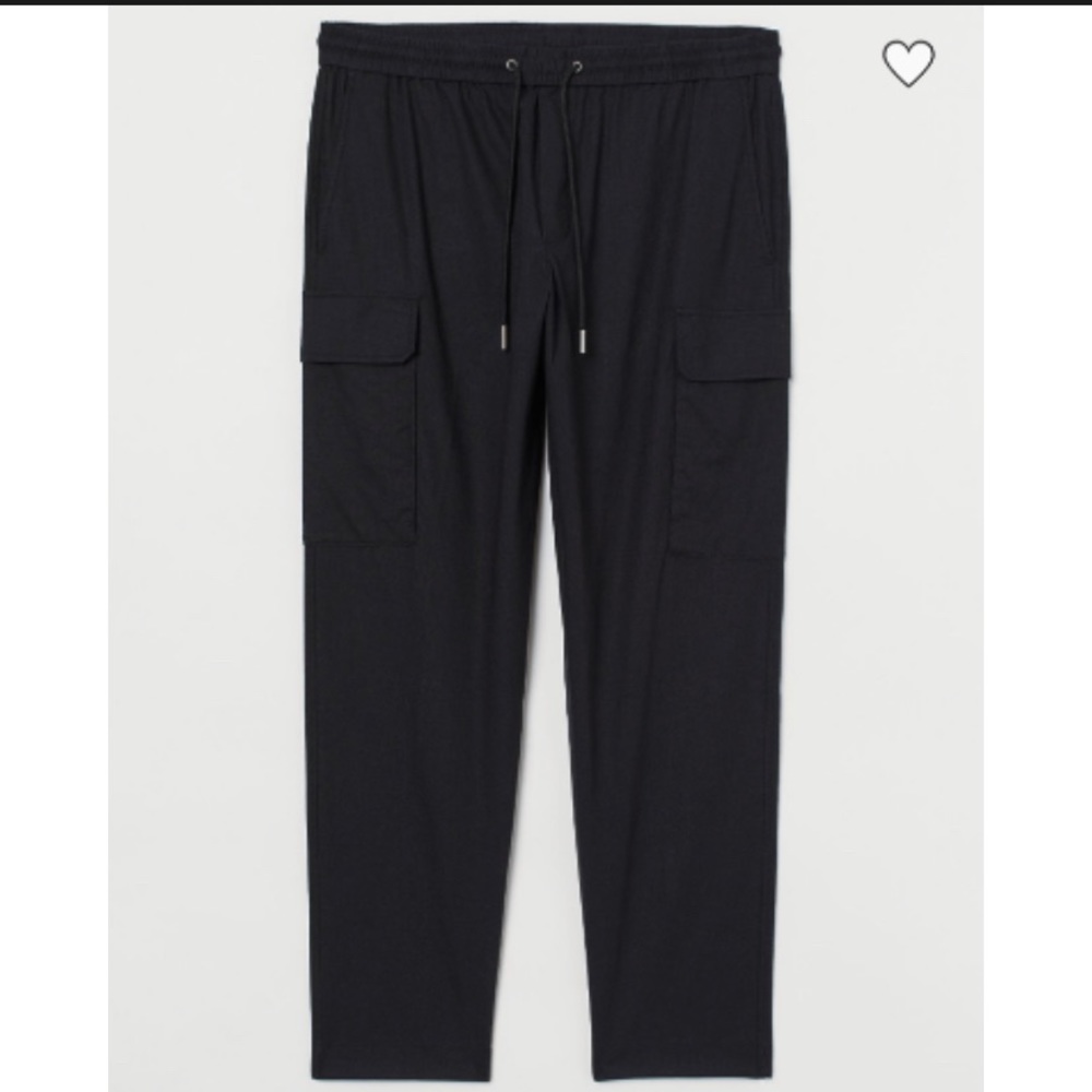 NWT H&M linen-blend cargo pants